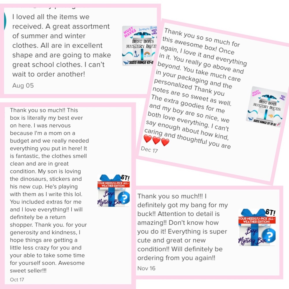 Big Boy’s Small Medium Size 10-12 Mystery Boxes! All-Weather, U PICK! - Picture 3 of 8